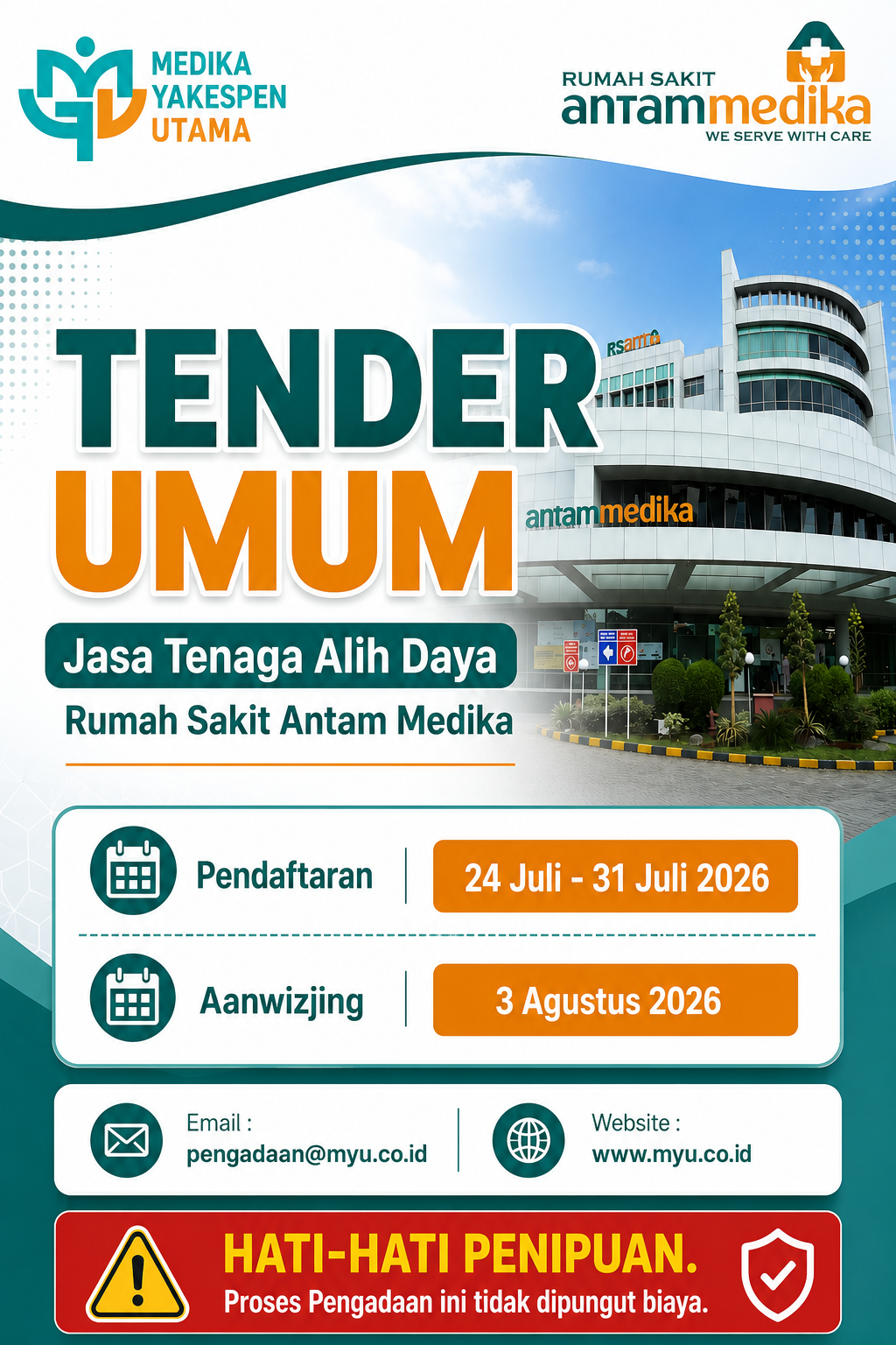 LELANG PENGADAAN JASA TENAGA ALIH DAYA RUMAH SAKIT ANTAM MEDIKA 